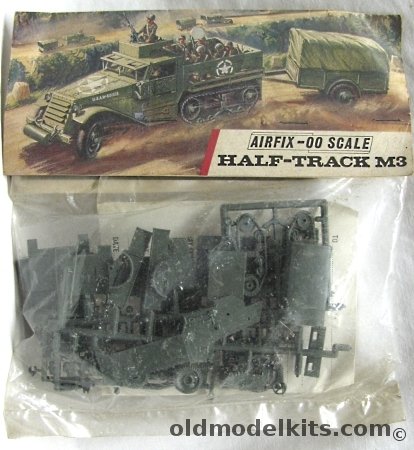 Airfix 1/76 M3 Half-Track - Personnel Carrier and Trailer - Bagged, A13 plastic model kit